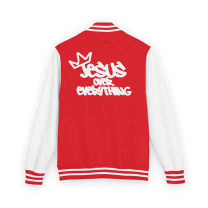 Jesus Over Everything Letterman Jacket