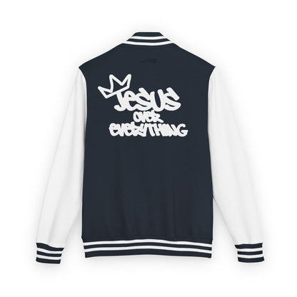 Jesus Over Everything Letterman Jacket