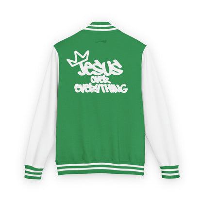 Jesus Over Everything Letterman Jacket