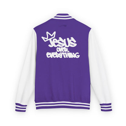 Jesus Over Everything Letterman Jacket