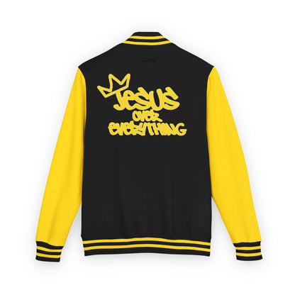 Jesus Over Everything Letterman Jacket