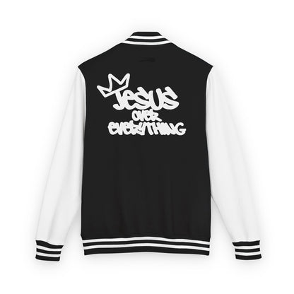 Jesus Over Everything Letterman Jacket