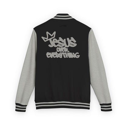 Jesus Over Everything Letterman Jacket