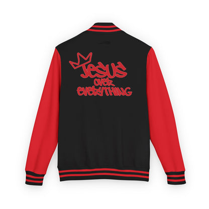 Jesus Over Everything Letterman Jacket