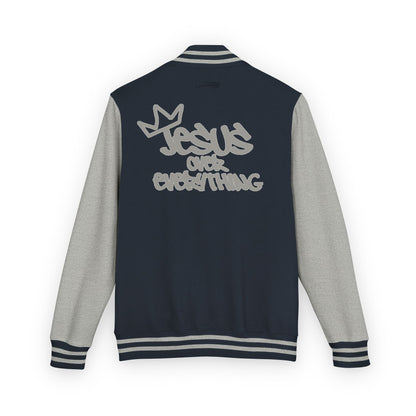 Jesus Over Everything Letterman Jacket